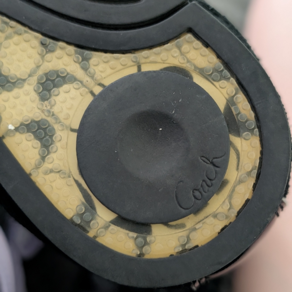 Coach Women's Black and Gray Sneakers - Picture 6 of 8
